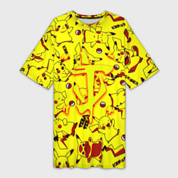 Женская длинная футболка Doom x pokemon