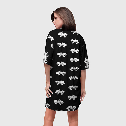 Женская длинная футболка Автомобили / 3D-принт – фото 4