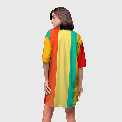 Женская длинная футболка Мужчина с пистолетом поп-арт / 3D-принт – фото 4