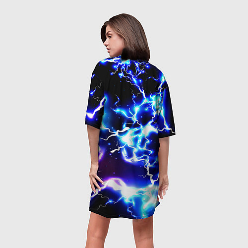 Женская длинная футболка Хоффенхайм молнии / 3D-принт – фото 4