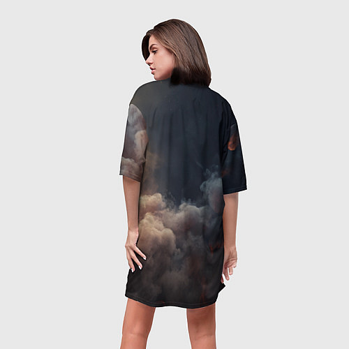 Женская длинная футболка Эрик Картман вселенная God of War / 3D-принт – фото 4