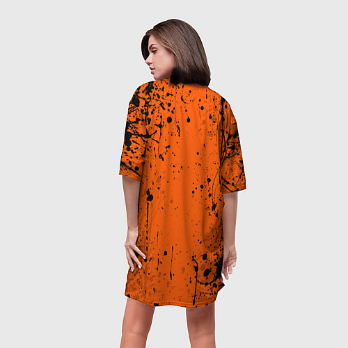 Женская длинная футболка Эйс символ / 3D-принт – фото 4