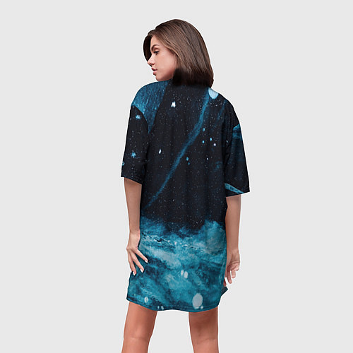 Женская длинная футболка Нечто / 3D-принт – фото 4
