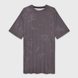 Футболка женская длинная Коричневый с текстурой, цвет: 3D-принт