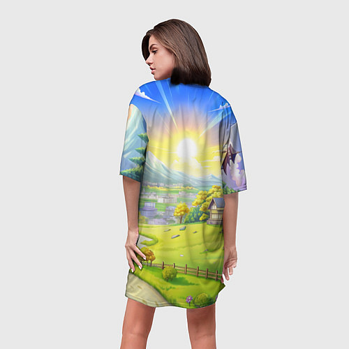 Женская длинная футболка League of legends Тимо / 3D-принт – фото 4