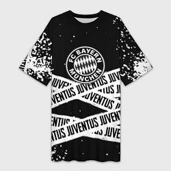 Женская длинная футболка Бавария Мюнхен x Ювентус