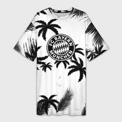 Женская длинная футболка Бавария Мюнхен тропики