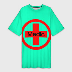 Женская длинная футболка Medic
