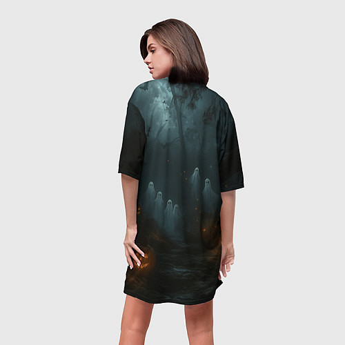 Женская длинная футболка Вампир Сон Джин-Ву - Поднятие уровня в одиночку ан / 3D-принт – фото 4