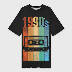 Женская длинная футболка 90ые годы