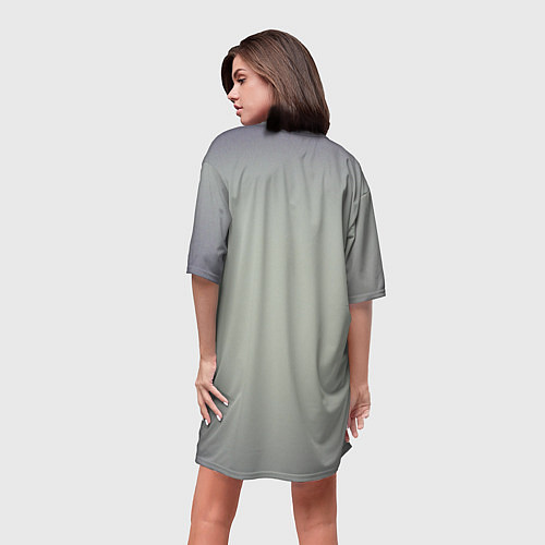 Женская длинная футболка Атакующий ястреб / 3D-принт – фото 4