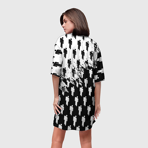 Женская длинная футболка Ювентус люди краски / 3D-принт – фото 4