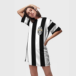 Футболка женская длинная Juventus: Pirlo, цвет: 3D-принт — фото 2