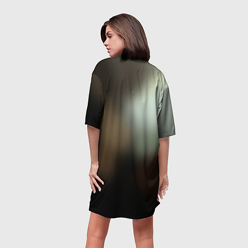 Женская длинная футболка Титан / 3D-принт – фото 4