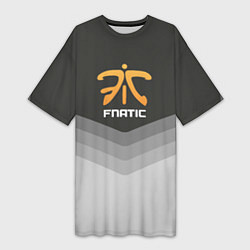 Футболка женская длинная Fnatic Uniform, цвет: 3D-принт