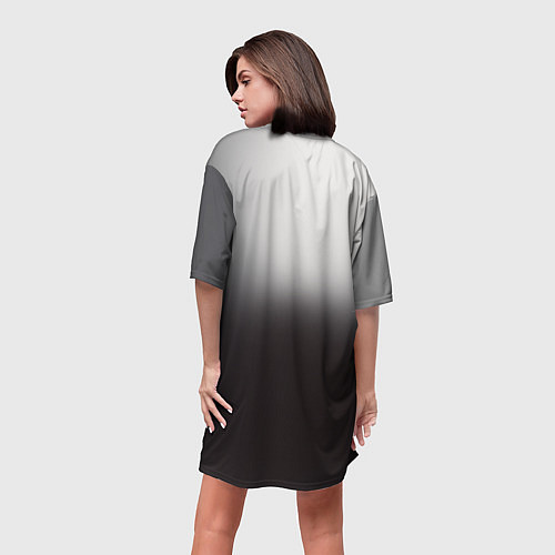 Женская длинная футболка АлисА: Трасса E95 / 3D-принт – фото 4