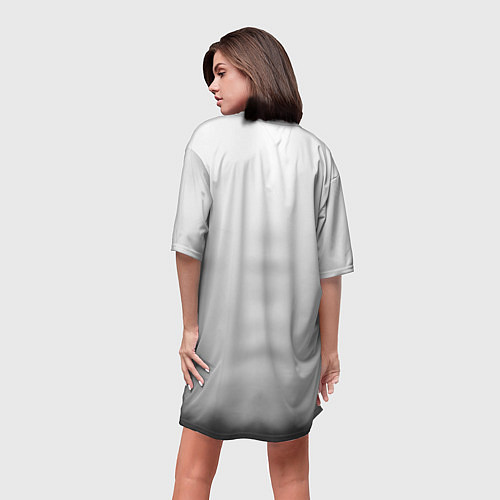 Женская длинная футболка Брэд Питт / 3D-принт – фото 4