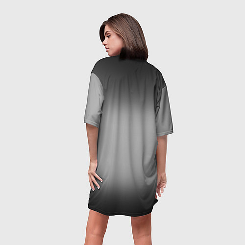 Женская длинная футболка Мэрилин Мэнсон / 3D-принт – фото 4