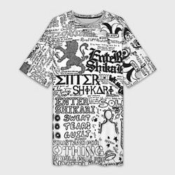 Женская длинная футболка Enter Shikari: Words