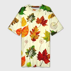Женская длинная футболка Осень