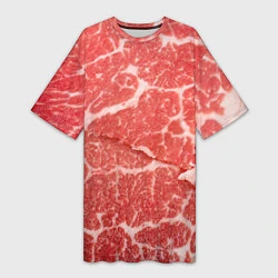 Женская длинная футболка Кусок мяса
