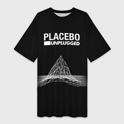 Футболка женская длинная Placebo: Unplugged, цвет: 3D-принт