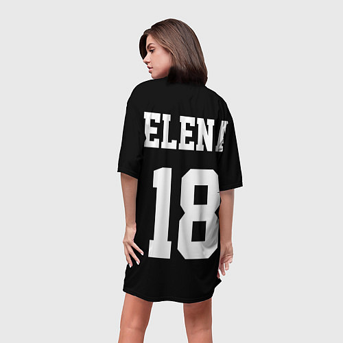 Женская длинная футболка Elena / 3D-принт – фото 4