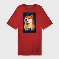 Женская футболка-платье Wow Doge