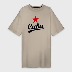 Женская футболка-платье Cuba Star