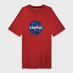 Женская футболка-платье Tardis NASA