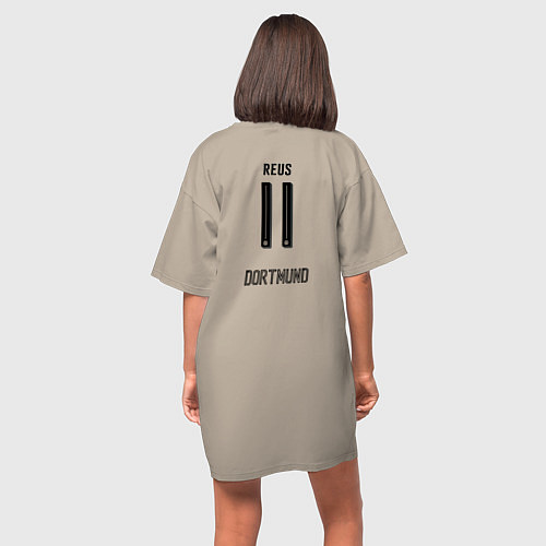 Женская футболка-платье BVB FC: Rois Home 17/18 / Миндальный – фото 4