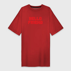 Женская футболка-платье Hello Friend