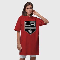 Футболка женская-платье Los Angeles Kings, цвет: красный — фото 2
