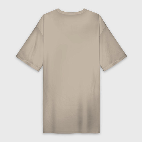 Женская футболка-платье Смайл01 / Миндальный – фото 2