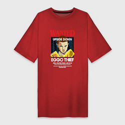 Женская футболка-платье Wanted: Eggo Thief / 11