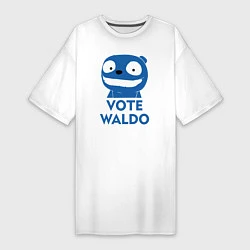 Женская футболка-платье Vote Waldo