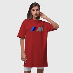 Футболка женская-платье BMW M, цвет: красный — фото 2