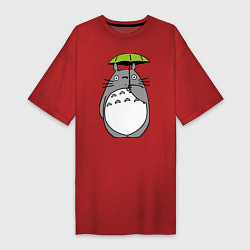 Женская футболка-платье Totoro с зонтом