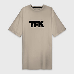 Женская футболка-платье TFK: Black Logo