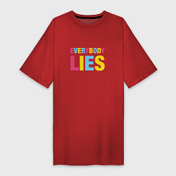 Женская футболка-платье Everybody Lies