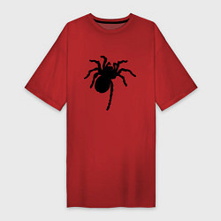 Женская футболка-платье Черный паук