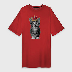 Женская футболка-платье Meow kitten