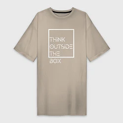 Женская футболка-платье Think outside the box