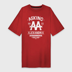 Футболка женская-платье Asking Alexandria: England, цвет: красный