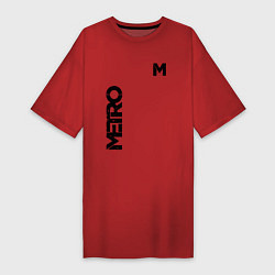 Футболка женская-платье METRO M, цвет: красный