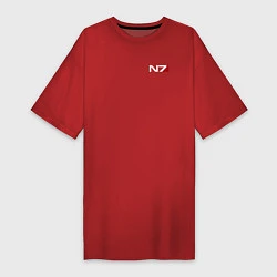 Женская футболка-платье Mass Effect N7