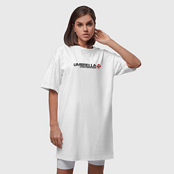 Футболка женская-платье UMBRELLA CORP, цвет: белый — фото 2