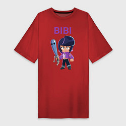 Женская футболка-платье BRAWL STARS BIBI