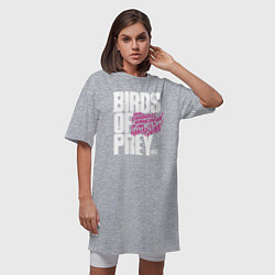Футболка женская-платье Birds of Prey logo, цвет: меланж — фото 2