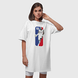 Футболка женская-платье NBA Kobe Bryant, цвет: белый — фото 2